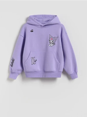 Reserved - Bawełniana bluza Kuromi - fioletowy