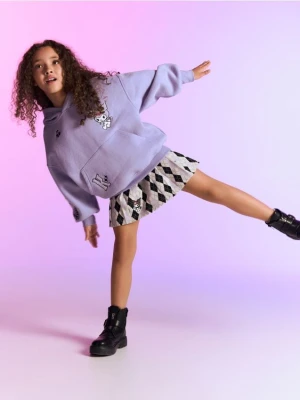 Reserved - Bawełniana bluza Kuromi - fioletowy