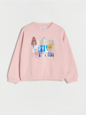 Reserved - Bawełniana bluza L.O.L. Surprise - pastelowy róż