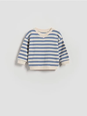 Reserved - Bawełniana bluza - niebieski