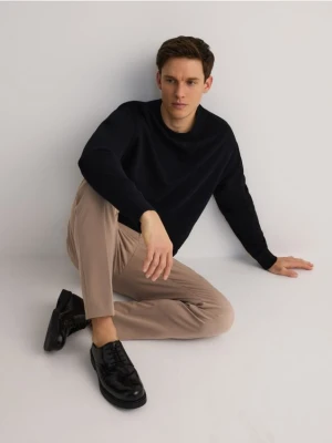 Reserved - Bawełniana bluza oversize - czarny