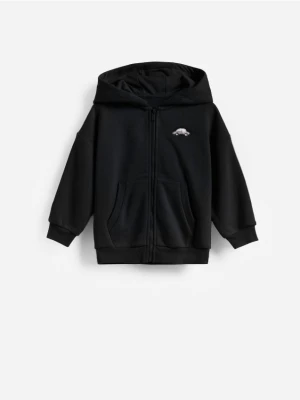 Reserved - Bawełniana bluza oversize - czarny