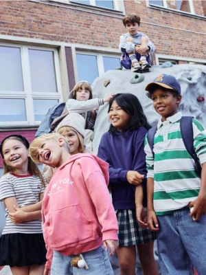 Reserved - Bawełniana bluza oversize - czerwony