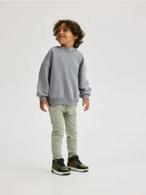 Reserved - Bawełniana bluza oversize - fioletowy