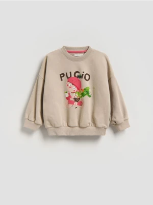 Reserved - Bawełniana bluza Pucio - beżowy