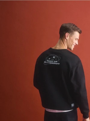 Zdjęcie produktu Reserved - Bawełniana bluza SUPERMAN™ - czarny