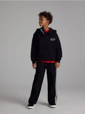 Reserved - Bawełniana bluza z kapturem - czarny