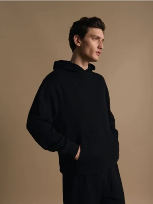 Reserved - Bawełniana bluza z kapturem - czarny