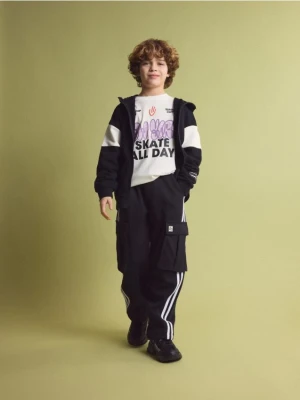 Reserved - Bawełniana bluza z kapturem - czarny