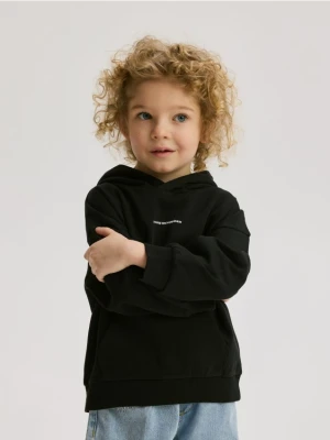 Reserved - Bawełniana bluza z kapturem - czarny