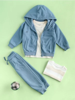 Zdjęcie produktu Reserved - Bawełniana bluza z kapturem - granatowy