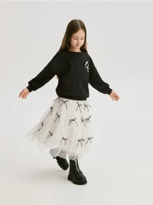 Reserved - Bawełniana bluza z nadrukiem - czarny