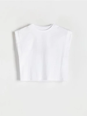 Reserved - Bawełniana bluzka - biały