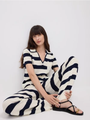 Reserved - Bawełniana bluzka polo - wielobarwny