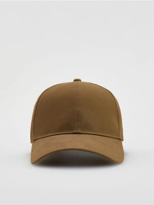 Reserved - Bawełniana czapka baseball - brązowy