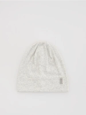 Reserved - Bawełniana czapka - ciemnoszary