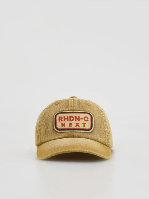 Reserved - Bawełniana czapka z daszkiem - brązowy