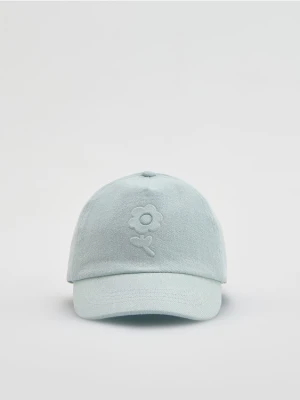 Reserved - Bawełniana czapka z daszkiem - jasnoniebieski