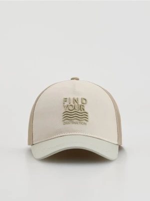 Reserved - Bawełniana czapka z daszkiem - wielobarwny