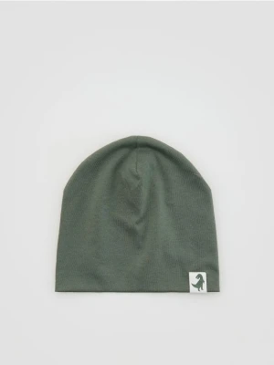 Reserved - Bawełniana czapka - zielony