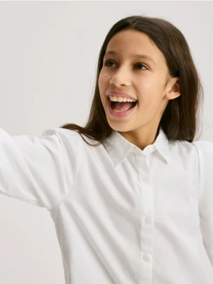 Reserved - Bawełniana koszula - biały