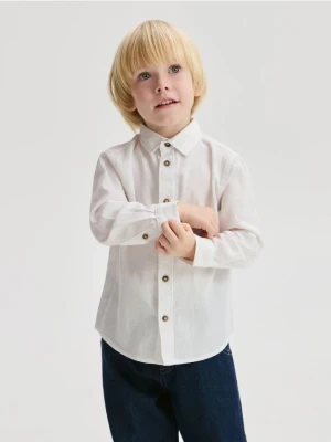 Reserved - Bawełniana koszula - biały