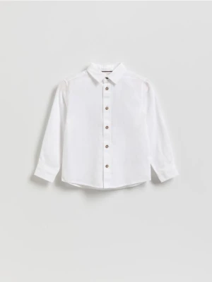 Reserved - Bawełniana koszula - biały
