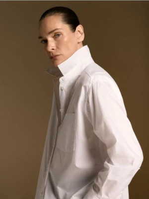 Reserved - Bawełniana koszula - biały