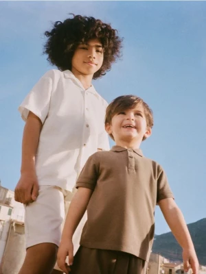 Reserved - Bawełniana koszula - biały