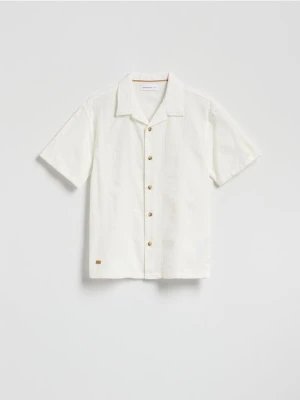 Reserved - Bawełniana koszula - biały