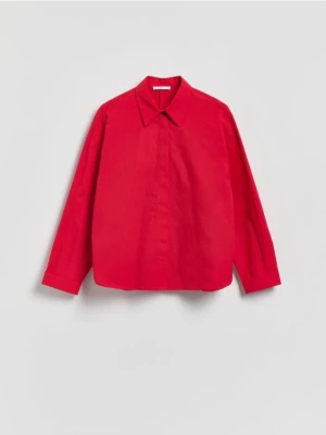 Reserved - Bawełniana koszula - fioletowy