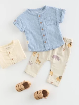 Reserved - Bawełniana koszula - jasnoniebieski