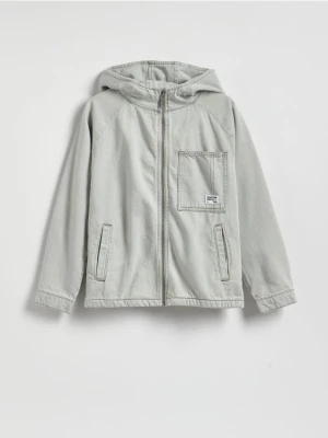 Reserved - Bawełniana koszula - jasnoszary