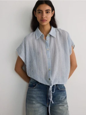 Reserved - Bawełniana koszula kimono - wielobarwny