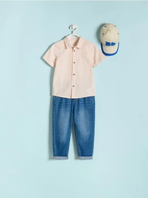 Reserved - Bawełniana koszula - koralowy