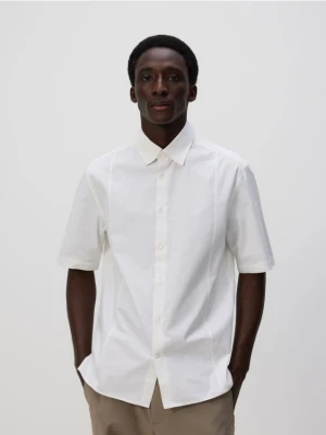 Reserved - Bawełniana koszula regular fit - biały