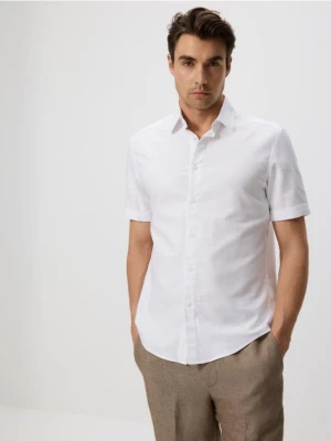 Reserved - Bawełniana koszula regular fit - biały