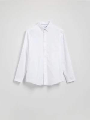 Reserved - Bawełniana koszula regular fit - biały