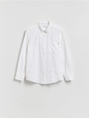 Reserved - Bawełniana koszula regular fit - biały