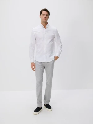 Reserved - Bawełniana koszula regular fit - biały
