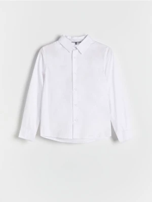 Reserved - Bawełniana koszula regular fit - biały