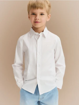 Reserved - Bawełniana koszula regular fit - biały