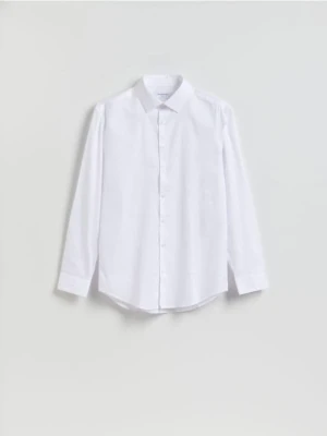 Reserved - Bawełniana koszula regular fit - biały