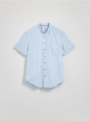 Reserved - Bawełniana koszula regular fit - jasnoniebieski