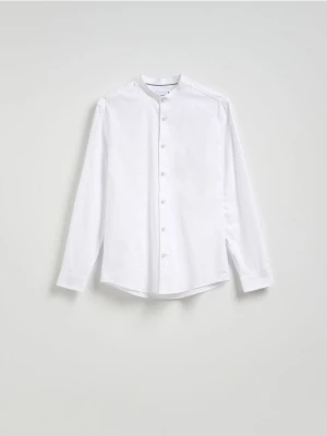 Reserved - Bawełniana koszula slim fit - biały
