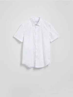 Reserved - Bawełniana koszula slim fit - biały