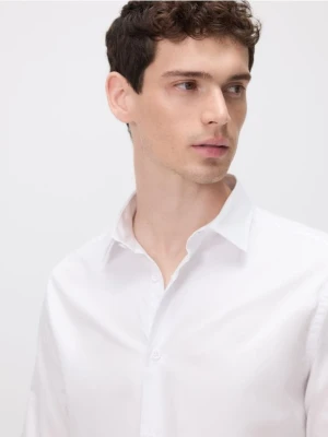 Reserved - Bawełniana koszula slim fit - biały