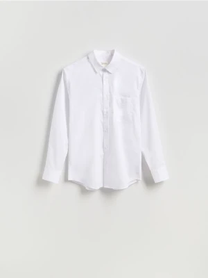 Reserved - Bawełniana koszula slim fit - biały