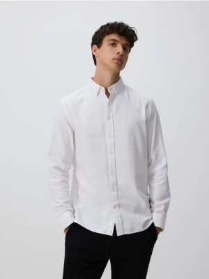 Reserved - Bawełniana koszula slim fit - biały