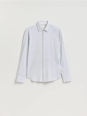 Reserved - Bawełniana koszula slim fit - biały